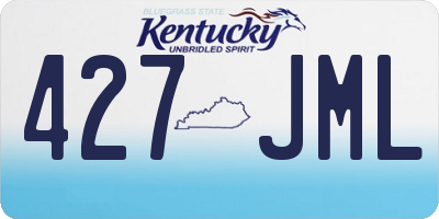 KY license plate 427JML