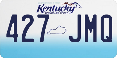 KY license plate 427JMQ