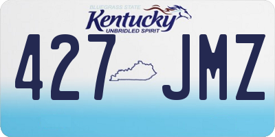 KY license plate 427JMZ