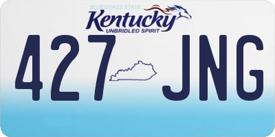 KY license plate 427JNG