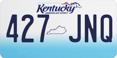 KY license plate 427JNQ
