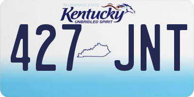 KY license plate 427JNT