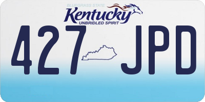 KY license plate 427JPD