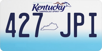 KY license plate 427JPI