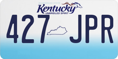 KY license plate 427JPR