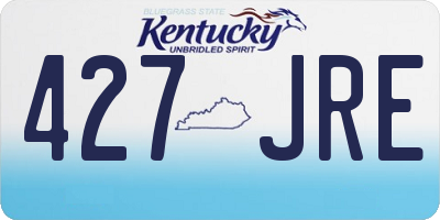 KY license plate 427JRE