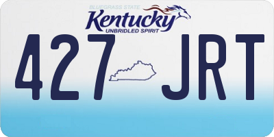 KY license plate 427JRT