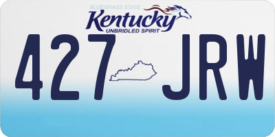 KY license plate 427JRW