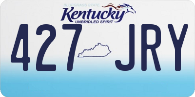 KY license plate 427JRY