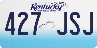 KY license plate 427JSJ