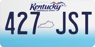 KY license plate 427JST