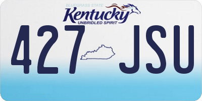 KY license plate 427JSU