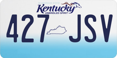 KY license plate 427JSV