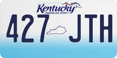 KY license plate 427JTH