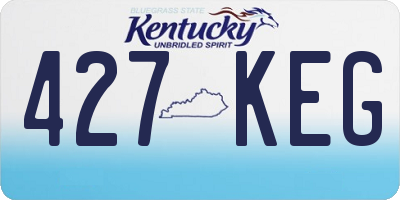 KY license plate 427KEG