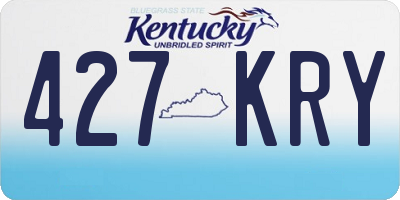 KY license plate 427KRY
