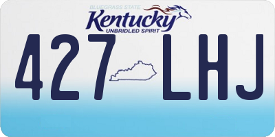 KY license plate 427LHJ
