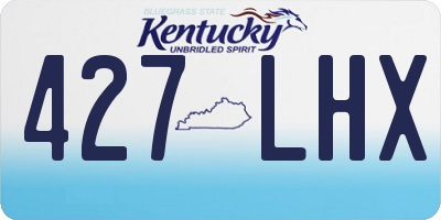 KY license plate 427LHX