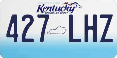 KY license plate 427LHZ