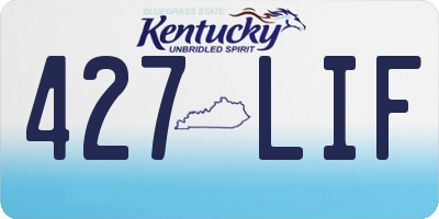 KY license plate 427LIF