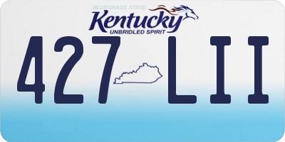 KY license plate 427LII