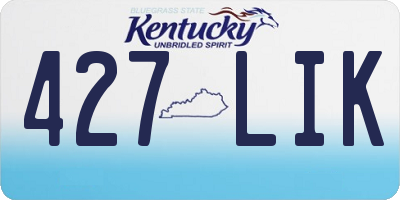 KY license plate 427LIK