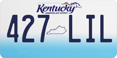 KY license plate 427LIL