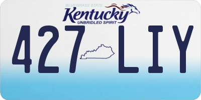 KY license plate 427LIY