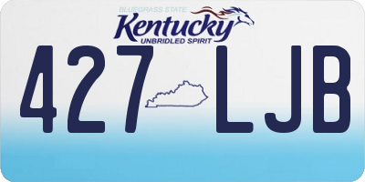 KY license plate 427LJB