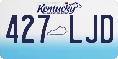 KY license plate 427LJD