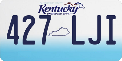 KY license plate 427LJI