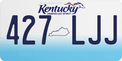 KY license plate 427LJJ
