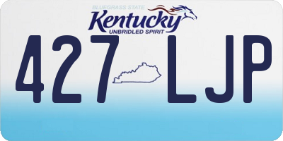 KY license plate 427LJP