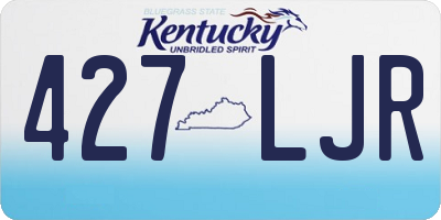 KY license plate 427LJR