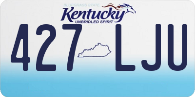 KY license plate 427LJU
