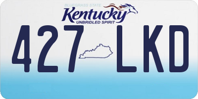 KY license plate 427LKD