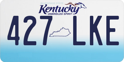 KY license plate 427LKE