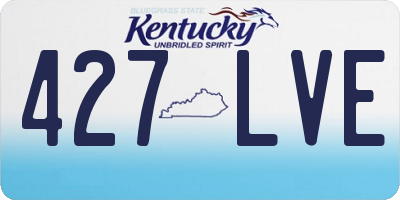 KY license plate 427LVE
