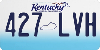 KY license plate 427LVH