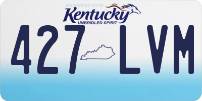 KY license plate 427LVM