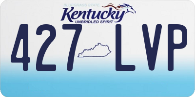 KY license plate 427LVP