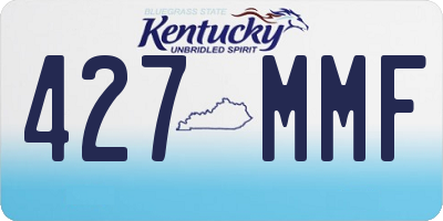 KY license plate 427MMF