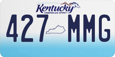 KY license plate 427MMG