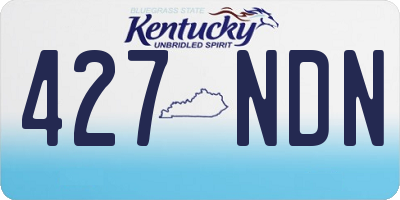 KY license plate 427NDN