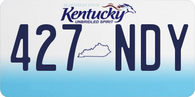 KY license plate 427NDY