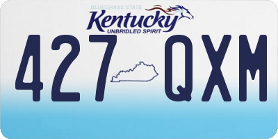 KY license plate 427QXM