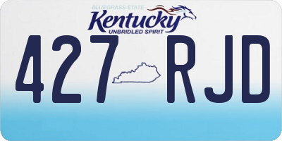 KY license plate 427RJD