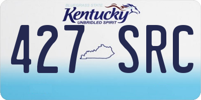KY license plate 427SRC