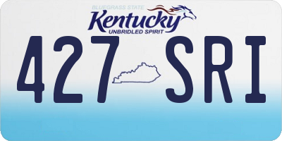 KY license plate 427SRI