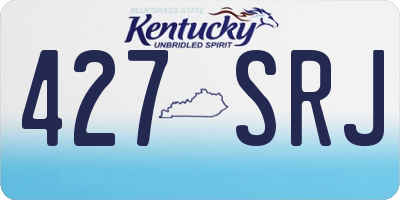 KY license plate 427SRJ